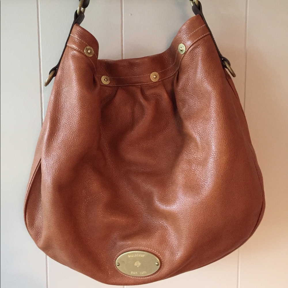 Mulberry Creased Mitzy Hobo tote - pebbled leather